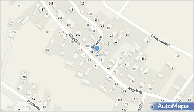 Kochcice, Wspólna, 96, mapa Kochcice