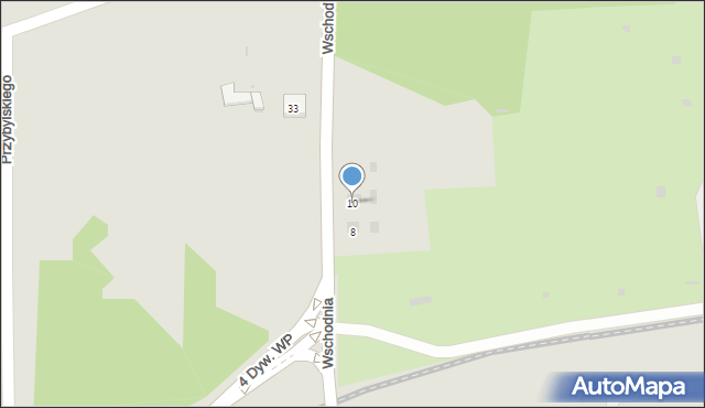 Kołobrzeg, Wschodnia, 10, mapa Kołobrzegu