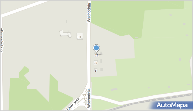 Kołobrzeg, Wschodnia, 12, mapa Kołobrzegu