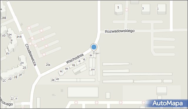 Kołobrzeg, Wschodnia, 4l, mapa Kołobrzegu