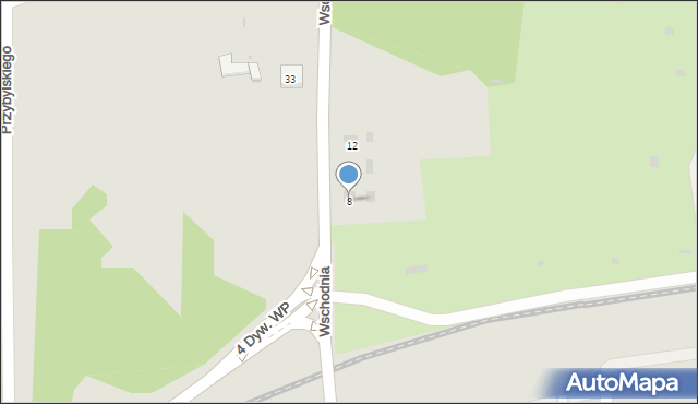 Kołobrzeg, Wschodnia, 8, mapa Kołobrzegu