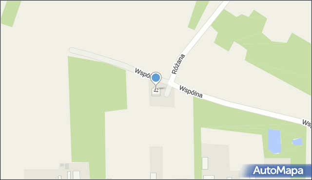 Kolonia Wierzchowisko, Wspólna, 42, mapa Kolonia Wierzchowisko