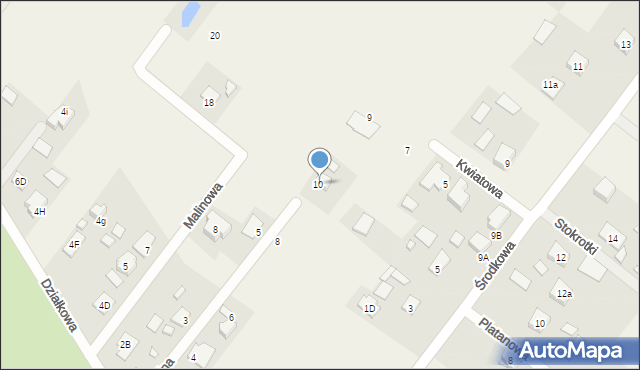 Korytów A, Wspólna, 10A, mapa Korytów A