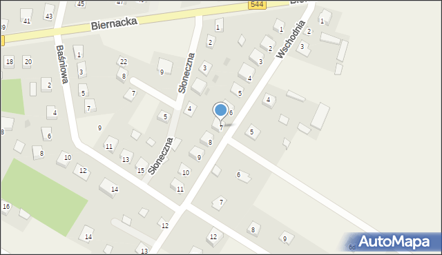 Krasnosielc, Wschodnia, 7, mapa Krasnosielc