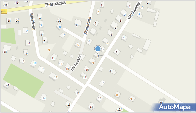 Krasnosielc, Wschodnia, 8, mapa Krasnosielc