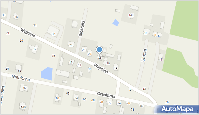 Królewiec, Wspólna, 18, mapa Królewiec