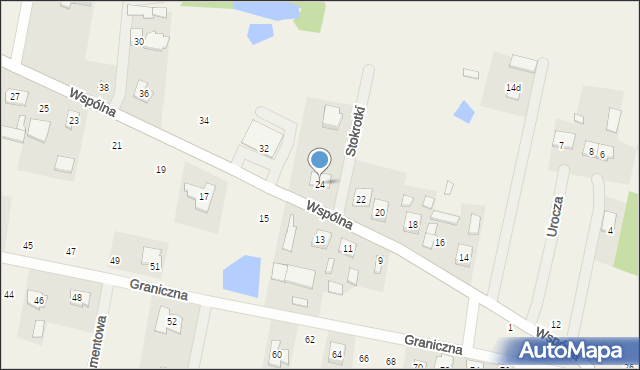 Królewiec, Wspólna, 24, mapa Królewiec