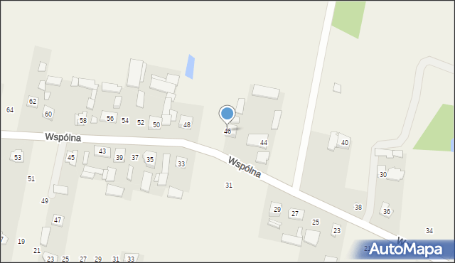 Królewiec, Wspólna, 46, mapa Królewiec