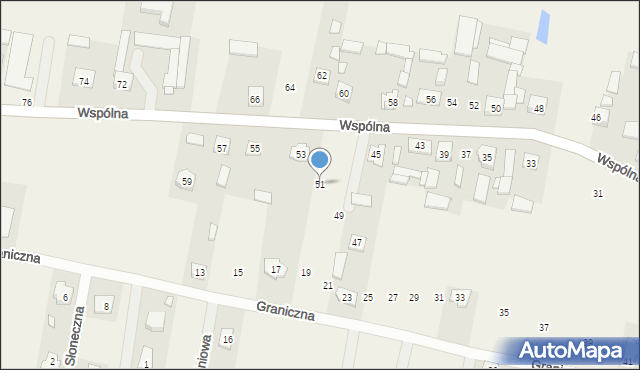 Królewiec, Wspólna, 51, mapa Królewiec