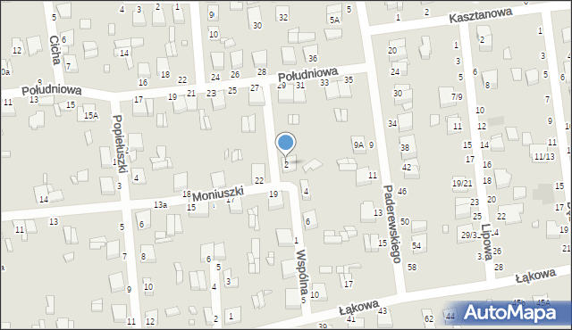 Krośniewice, Wspólna, 2, mapa Krośniewice