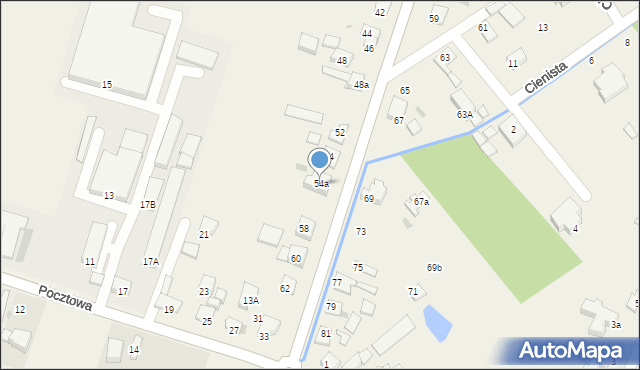 Ksawerów, Wschodnia, 54a, mapa Ksawerów