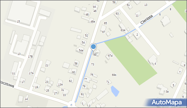 Ksawerów, Wschodnia, 71, mapa Ksawerów