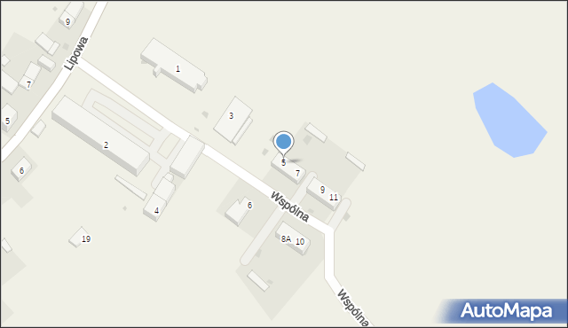 Kuklice, Wspólna, 5, mapa Kuklice