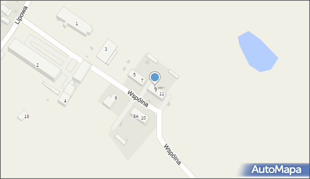 Kuklice, Wspólna, 9, mapa Kuklice