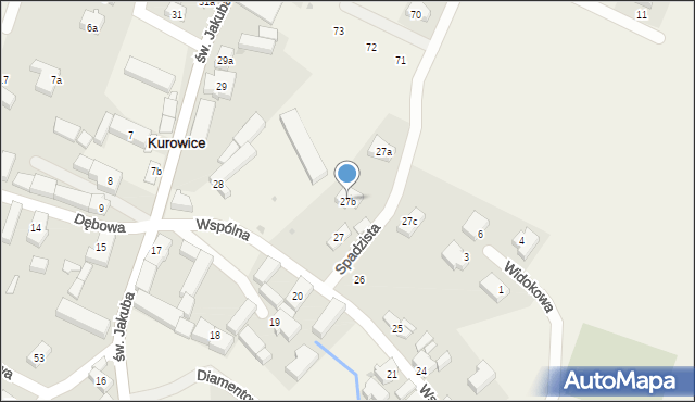 Kurowice, Wspólna, 38, mapa Kurowice