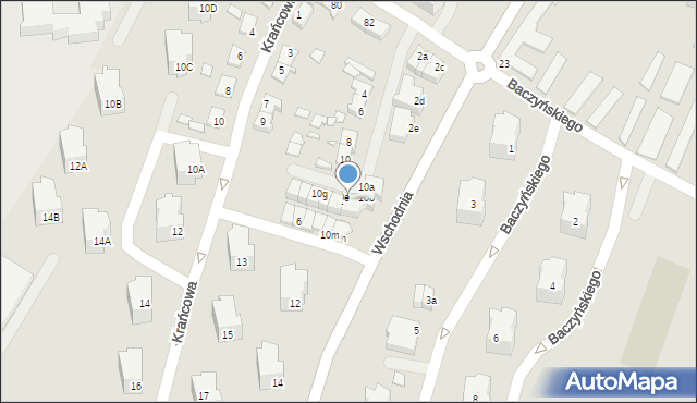 Kwidzyn, Wschodnia, 10d, mapa Kwidzyn