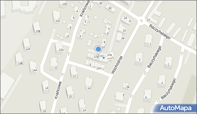 Kwidzyn, Wschodnia, 10f, mapa Kwidzyn