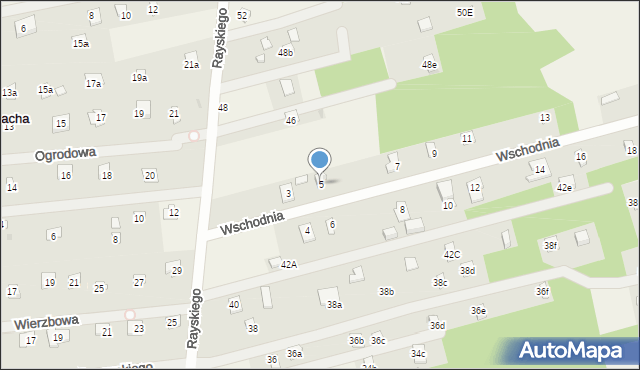 Łacha, Wschodnia, 5, mapa Łacha