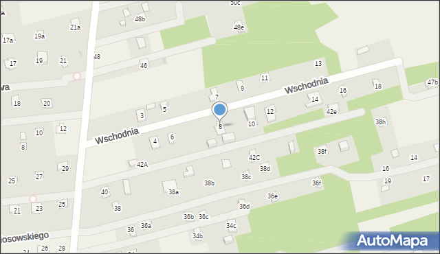 Łacha, Wschodnia, 8, mapa Łacha