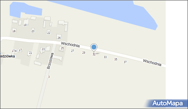 Łaszczówka, Wschodnia, 31, mapa Łaszczówka