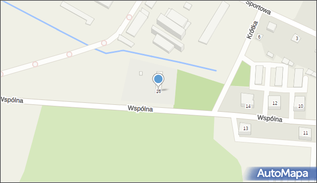 Łaziska, Wspólna, 16, mapa Łaziska