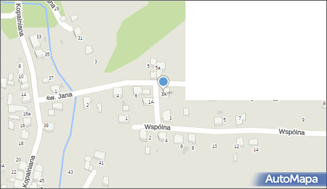 Łaziska Górne, Wspólna, 3A, mapa Łaziska Górne