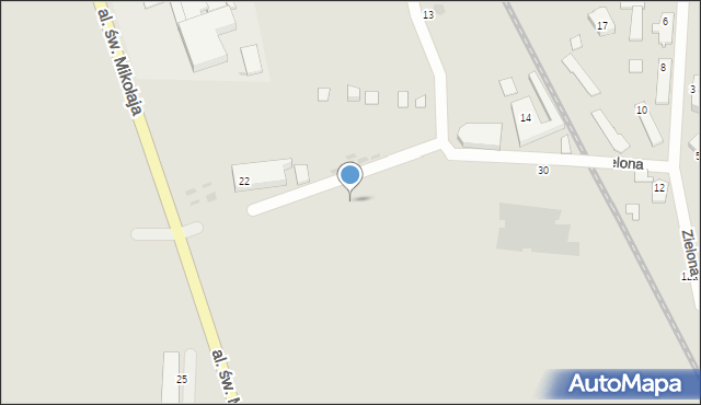 Łeba, Wspólna, 24a, mapa Łeba