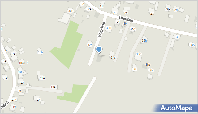 Lędziny, Wspólna, 3, mapa Lędziny