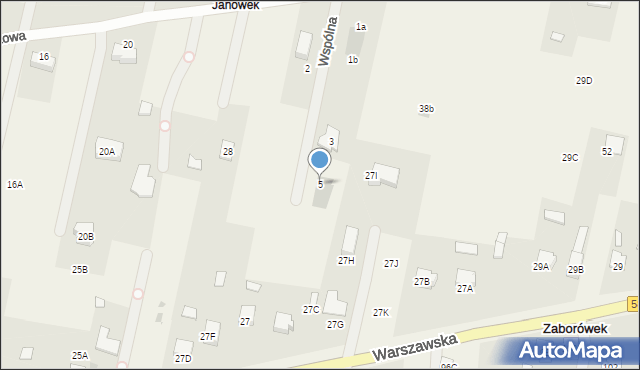 Leszno, Wspólna, 5, mapa Leszno