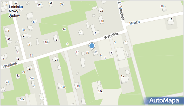 Letnisko Nowy Jadów, Wspólna, 13, mapa Letnisko Nowy Jadów