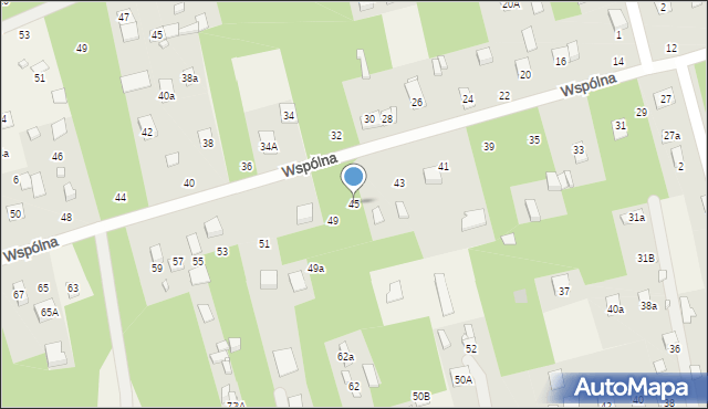 Letnisko Nowy Jadów, Wspólna, 45b, mapa Letnisko Nowy Jadów
