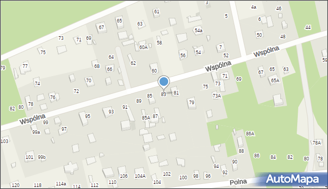 Letnisko Nowy Jadów, Wspólna, 83, mapa Letnisko Nowy Jadów