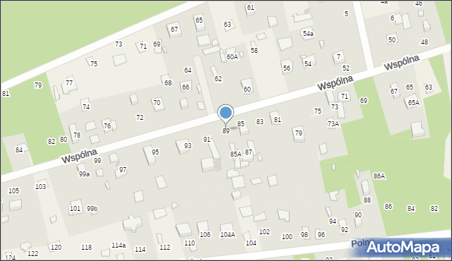 Letnisko Nowy Jadów, Wspólna, 89, mapa Letnisko Nowy Jadów
