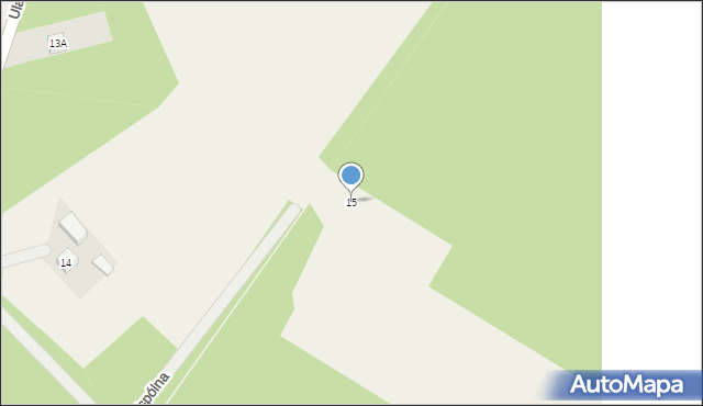 Lindów, Wspólna, 15, mapa Lindów