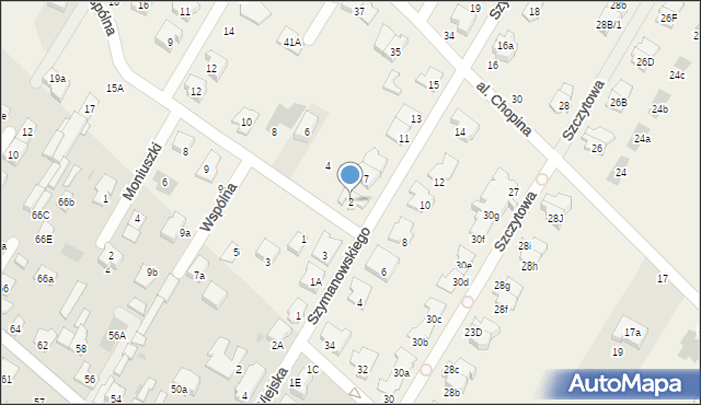 Łomianki Dolne, Wspólna, 2, mapa Łomianki Dolne