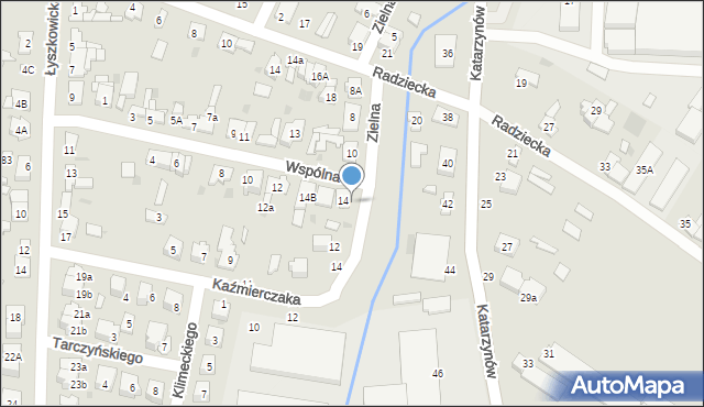 Łowicz, Wspólna, 16, mapa Łowicza