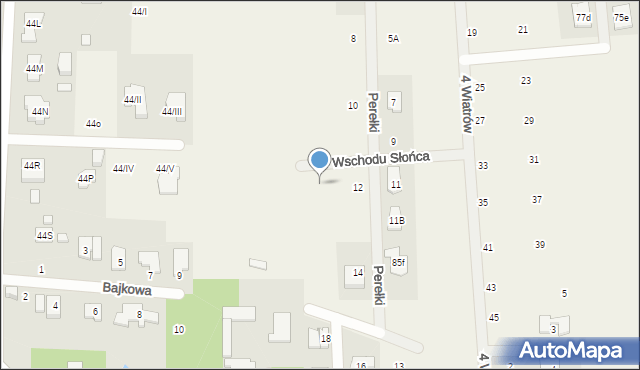 Łoziska, Wschodu Słońca, 7, mapa Łoziska