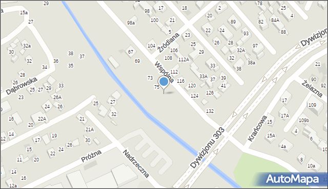 Lublin, Wspólna, 77, mapa Lublina