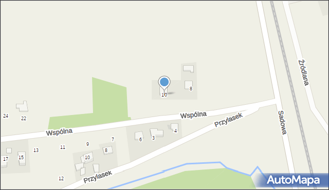 Łuczyce, Wspólna, 10, mapa Łuczyce