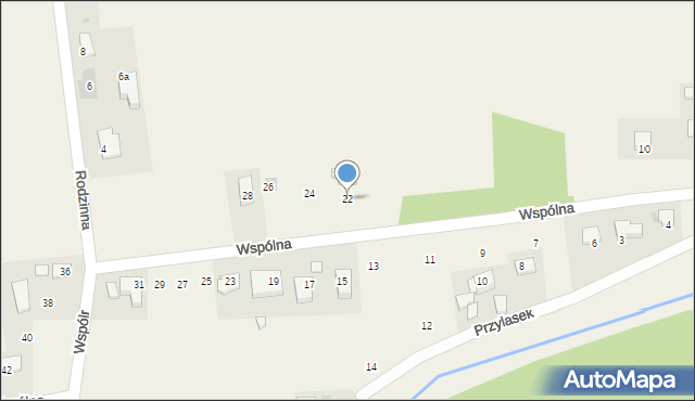 Łuczyce, Wspólna, 22, mapa Łuczyce