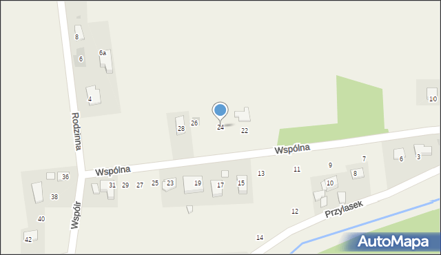 Łuczyce, Wspólna, 24, mapa Łuczyce