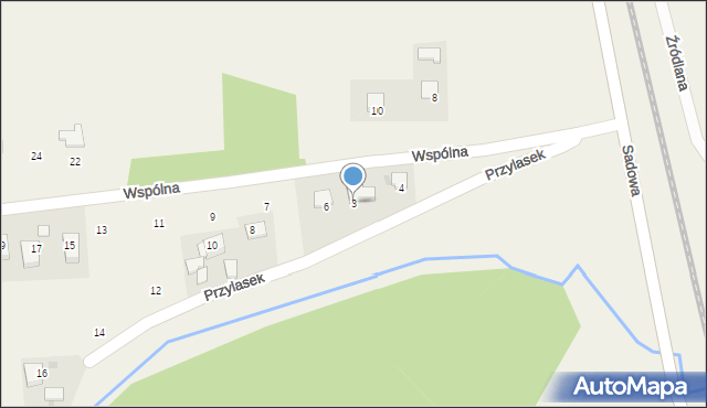 Łuczyce, Wspólna, 3, mapa Łuczyce