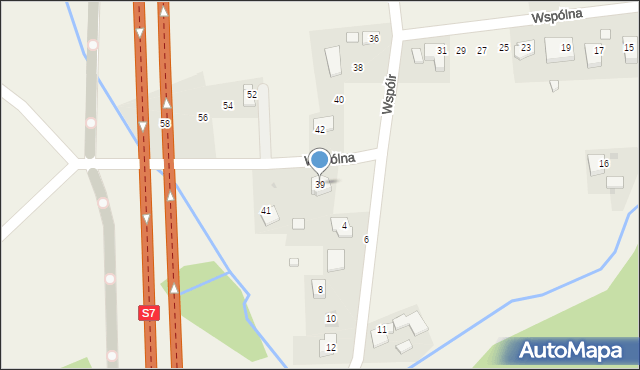 Łuczyce, Wspólna, 39, mapa Łuczyce