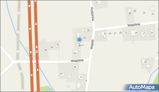 Łuczyce, Wspólna, 40, mapa Łuczyce