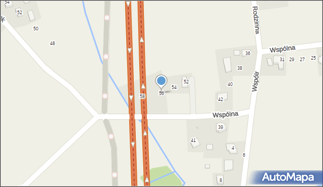 Łuczyce, Wspólna, 56, mapa Łuczyce