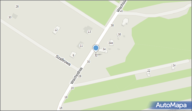 Łuków, Wschodnia, 32, mapa Łuków