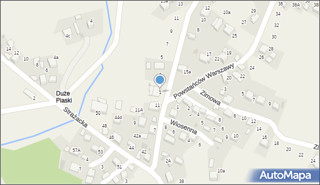 Luszowice, Wspólna, 1, mapa Luszowice