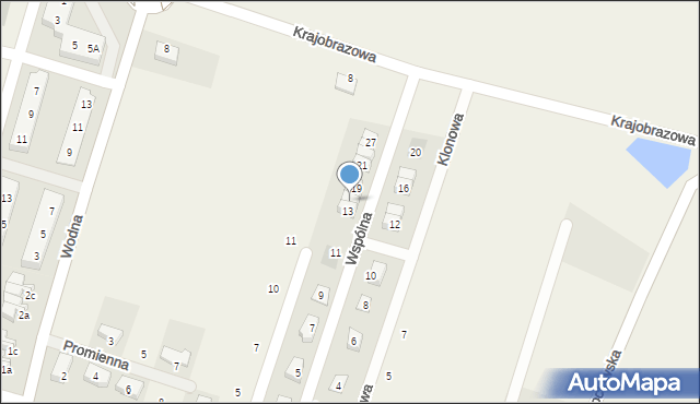 Lutynia, Wspólna, 15, mapa Lutynia