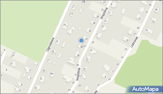 Maksymilianowo, Wspólna, 34, mapa Maksymilianowo