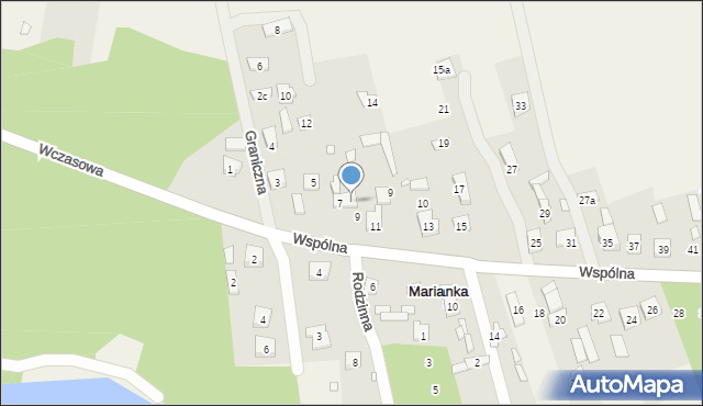 Marianka, Wspólna, 7a, mapa Marianka